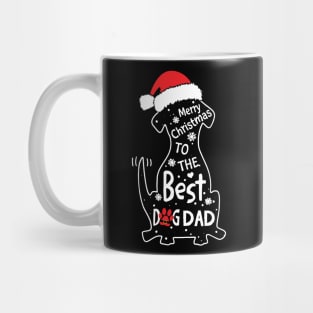 Merry Christmas To The Best Dog Dad Mug